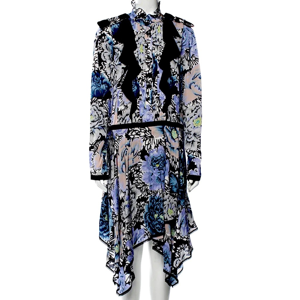 COACH 1941 Floral Print Midi Length Dress Size 8